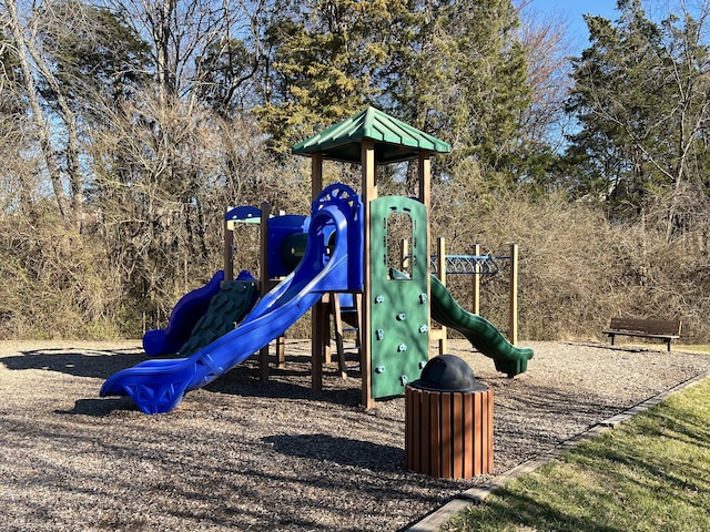 view of community jungle gym