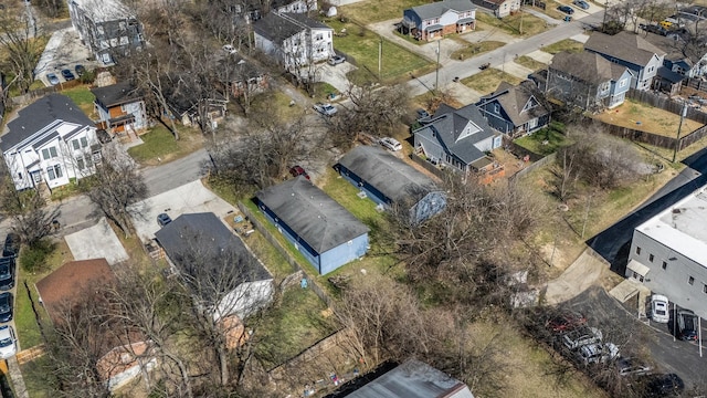 drone / aerial view with a residential view