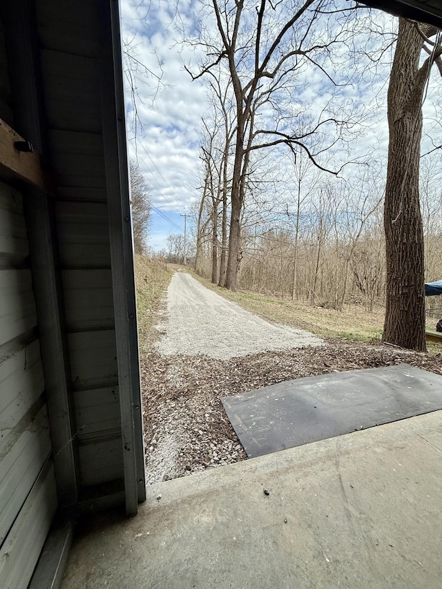 view of road