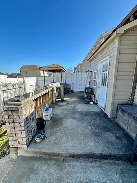 view of patio / terrace with a fenced backyard