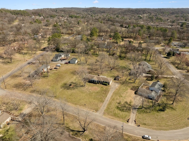 bird's eye view featuring a rural view