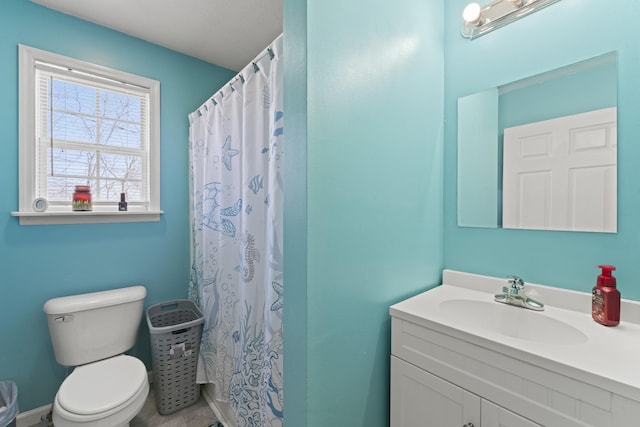 104 Allen St, Alexandria, TN 37012 - full bath featuring toilet, curtained shower, and vanity