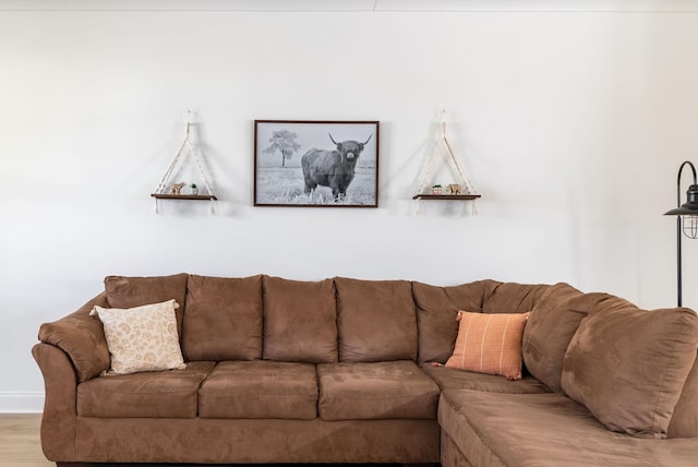 living room featuring wood finished floors