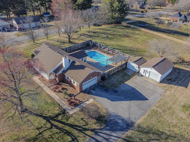 birds eye view of property