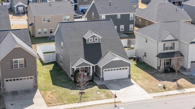 drone / aerial view featuring a residential view