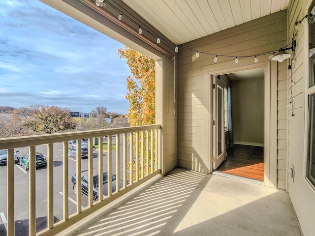 view of balcony