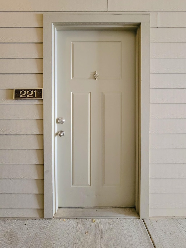 view of entrance to property