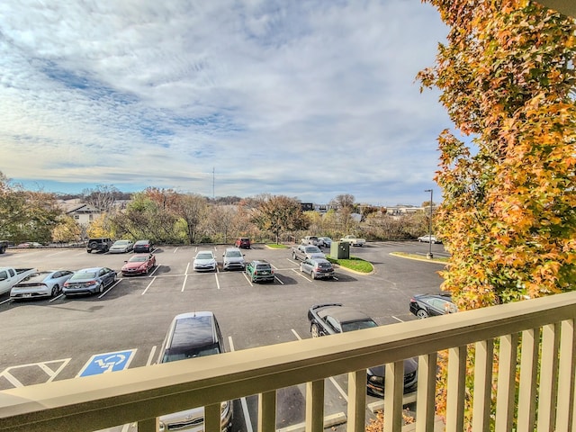 view of uncovered parking lot