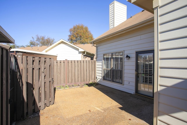 view of patio / terrace with fence