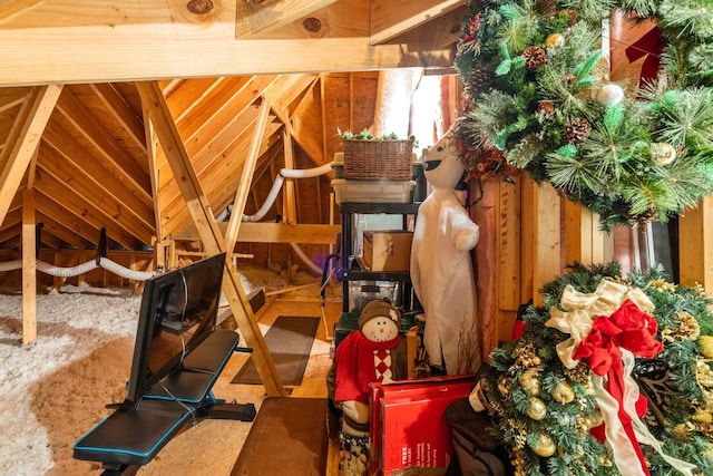 view of attic