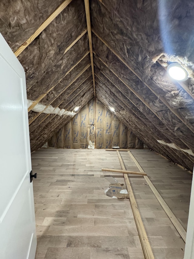 view of attic