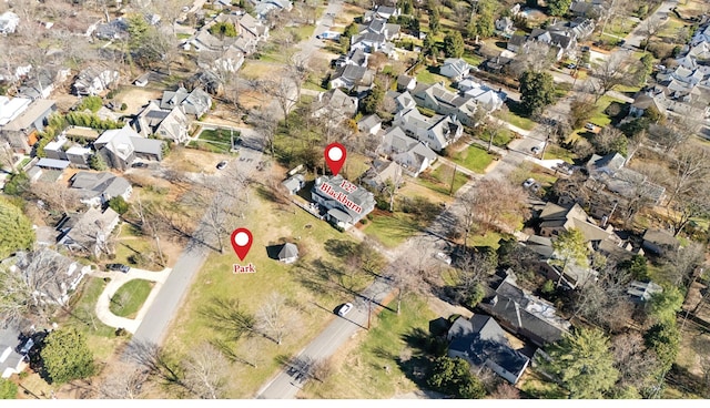 bird's eye view featuring a residential view