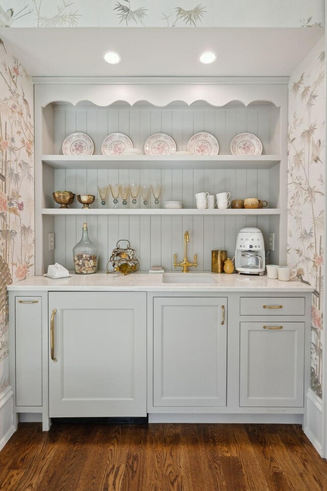 pantry with a sink