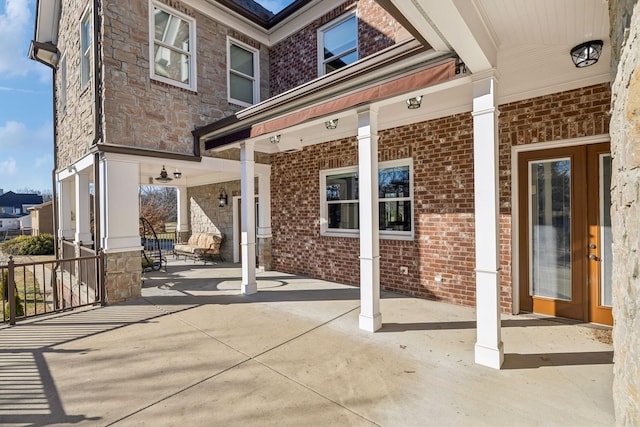 view of patio / terrace featuring covered porch