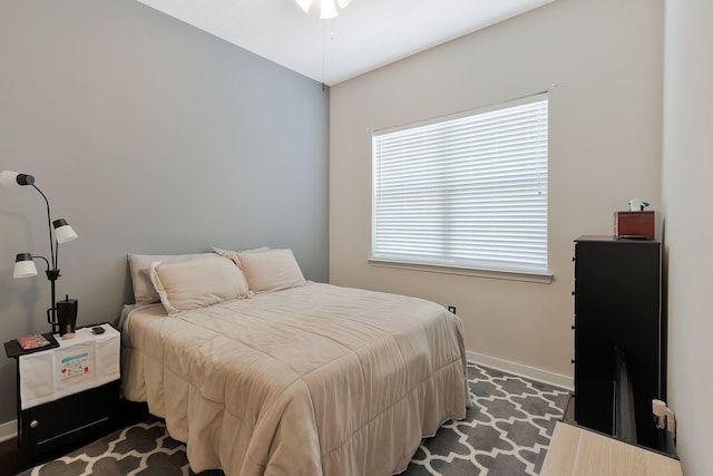 bedroom with baseboards