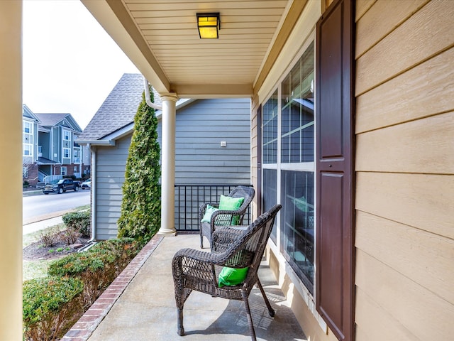 view of patio / terrace featuring covered porch
