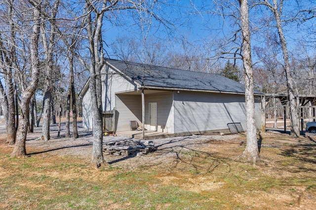 view of home's exterior