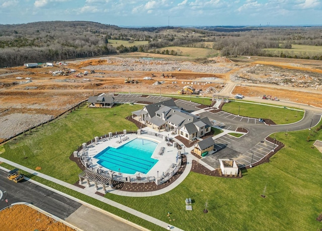 birds eye view of property