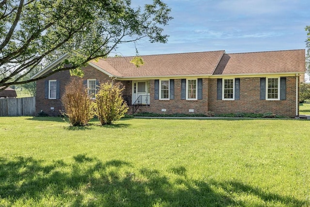 1669 Cornersville Hwy, Lewisburg, TN 37091 - single story home with a shingled roof, a front lawn, and brick siding