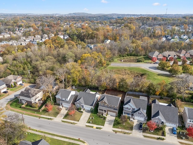 drone / aerial view featuring a residential view