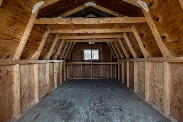 view of attic