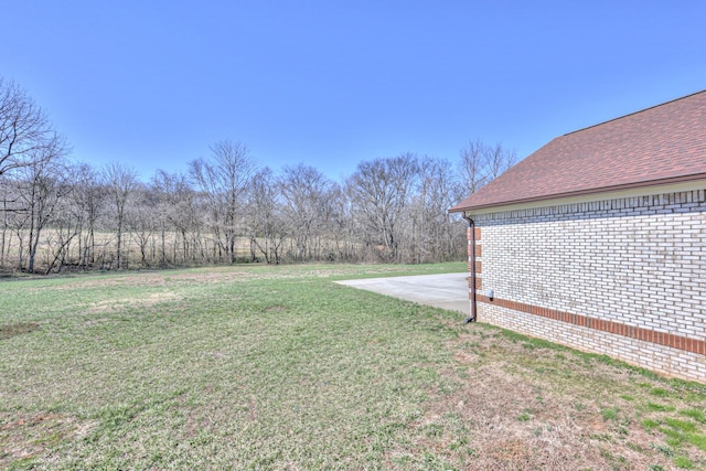 view of yard featuring a patio