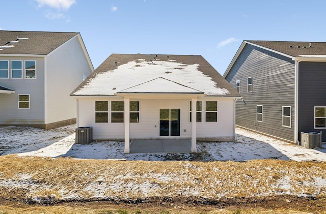 back of property featuring a patio area and cooling unit