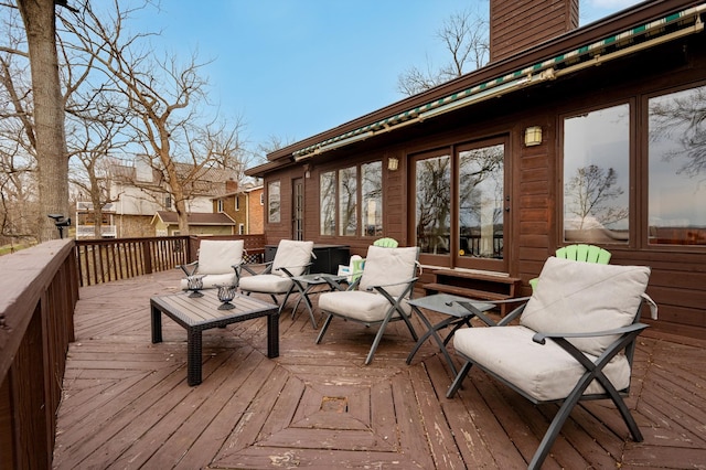 view of wooden terrace