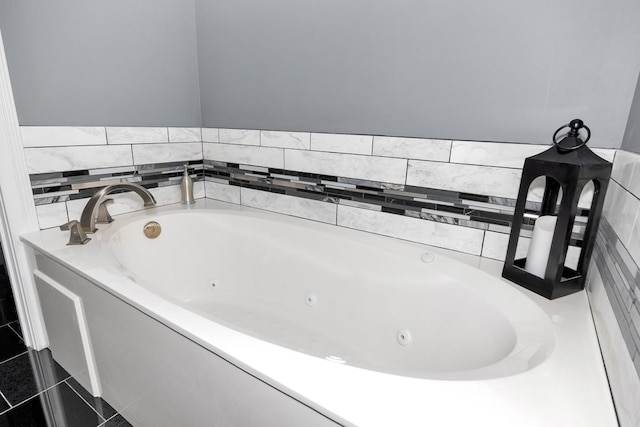 18543 Tillman Mill Rd, Athens, AL 35614 - full bathroom featuring a whirlpool tub and tile patterned floors