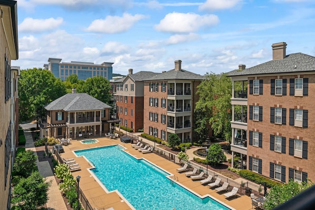 pool featuring a patio