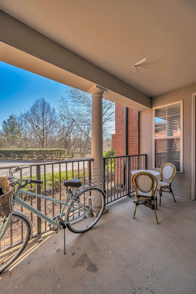 view of balcony