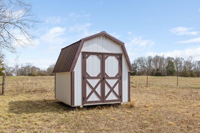 view of shed