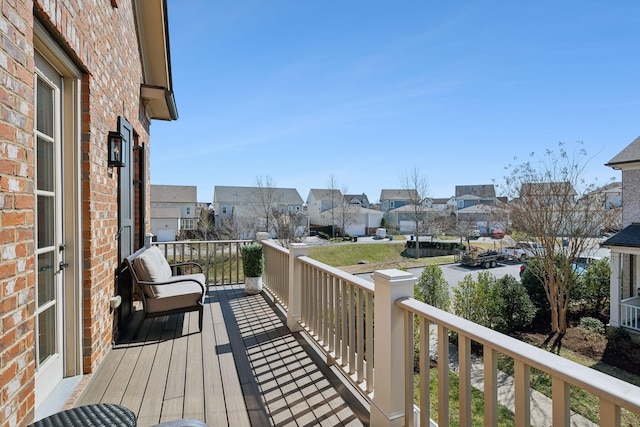 balcony with a residential view