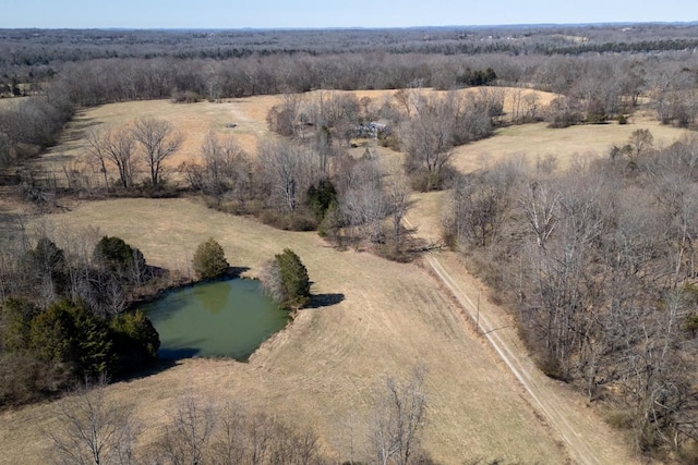 aerial view featuring a rural view