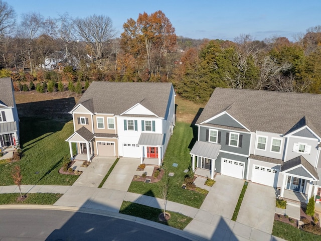 bird's eye view featuring a residential view