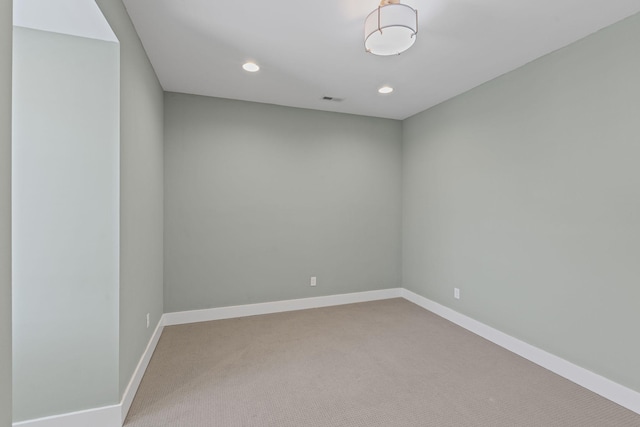 5704 Old Harding Pike, Nashville, TN 37205 - carpeted empty room with baseboards, visible vents, and recessed lighting