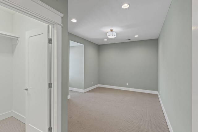 5704 Old Harding Pike, Nashville, TN 37205 - interior space featuring carpet floors, baseboards, and recessed lighting