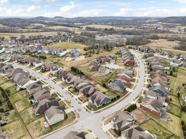 drone / aerial view featuring a residential view