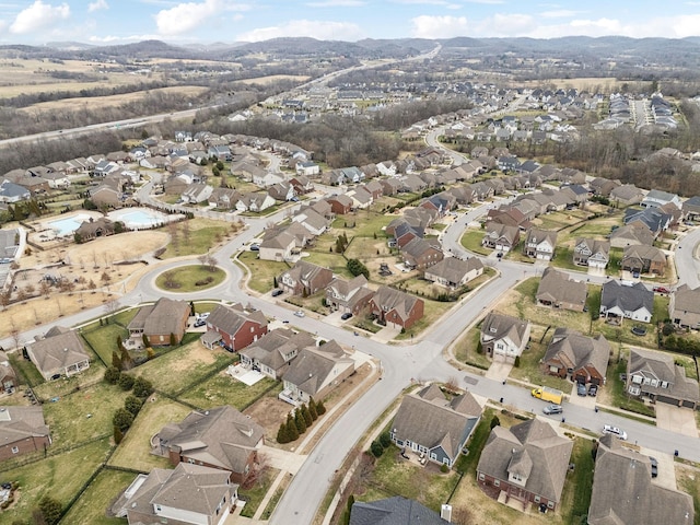 birds eye view of property featuring a residential view