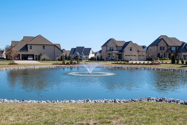 water view with a residential view