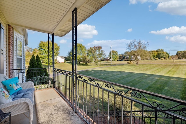 view of balcony