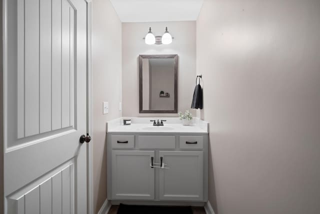 bathroom featuring vanity