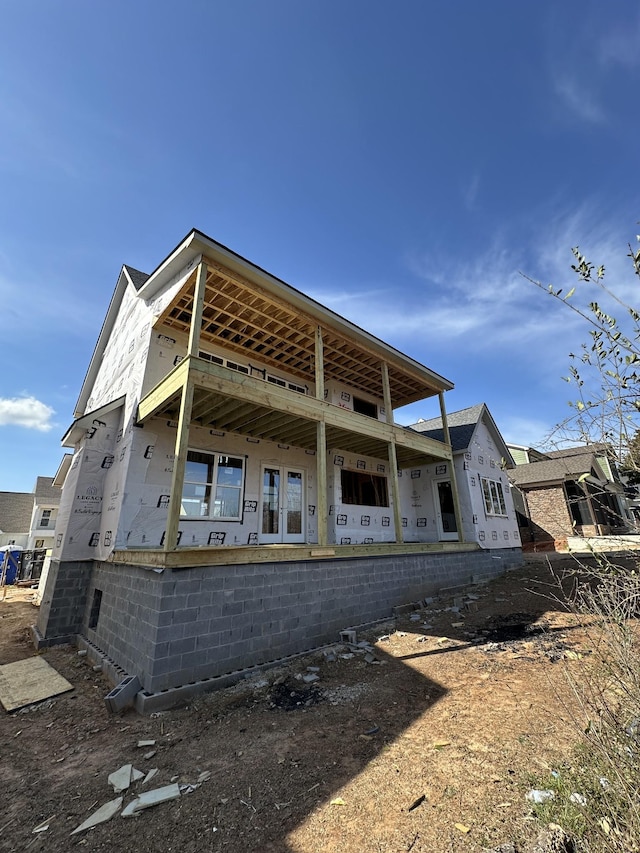 view of back of property