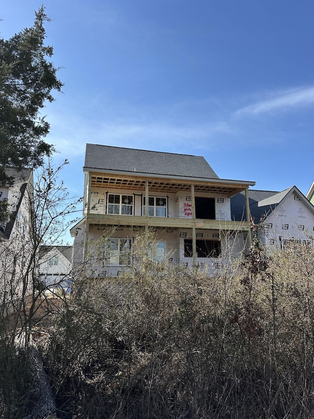 view of rear view of property