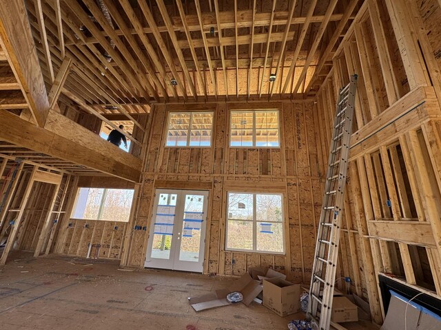 misc room featuring french doors