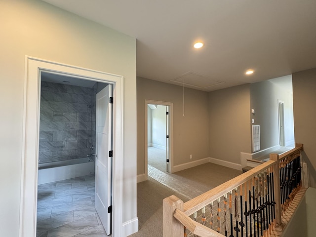 279 Hammock Dr, Winchester, TN 37398 - corridor with attic access and recessed lighting
