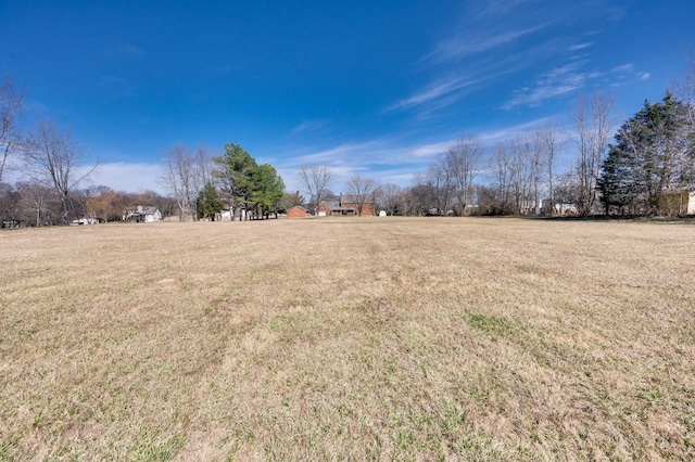 view of yard featuring a rural view