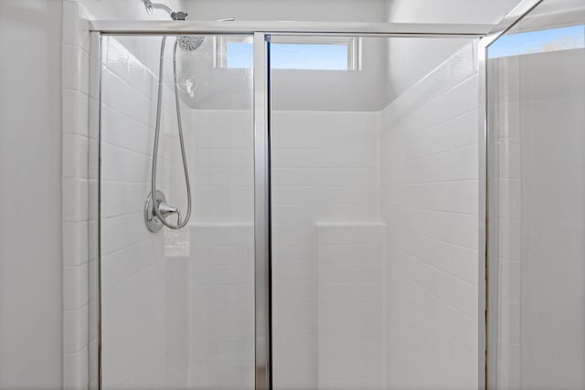 full bath featuring a shower stall