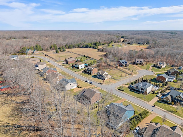 aerial view featuring a residential view