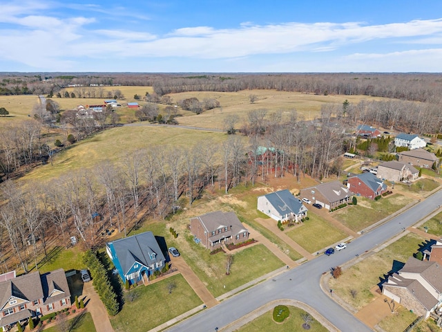 aerial view featuring a residential view